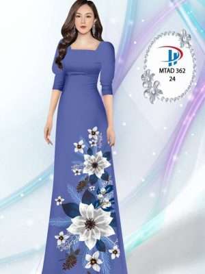 Vải Áo Dài Hoa In 3D AD MTAD362 37